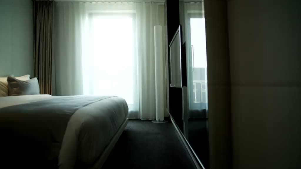 Bedroom frame from the recorded demo room used to produce the adjacent inventory draft